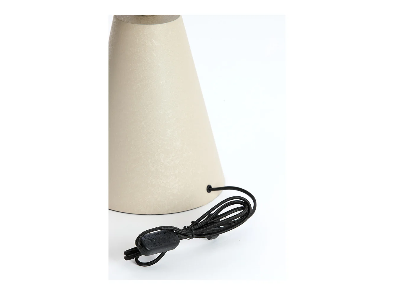 Lampe de table SURRINA - Ø31x49cm - Gris