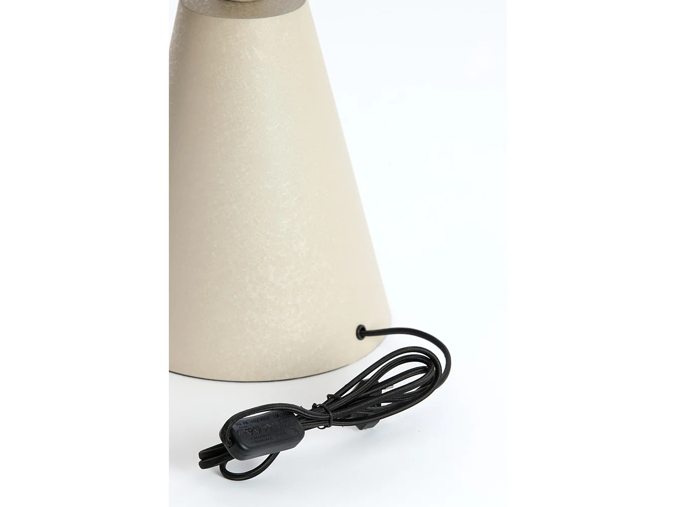 Lampe de table SURRINA - Ø31x49cm - Gris
