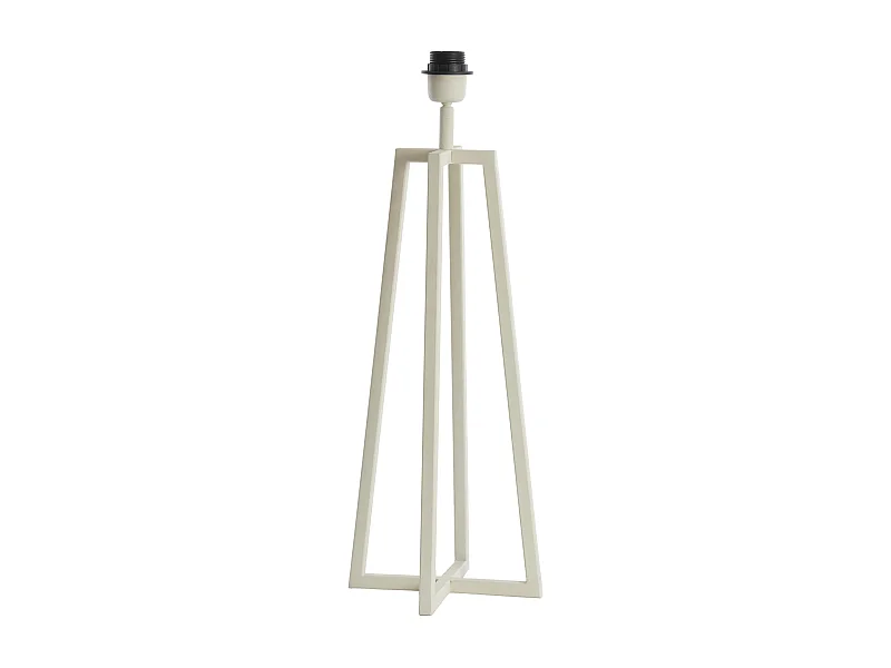 Pied de lampe MILEY - Ø21x56cm - Blanc