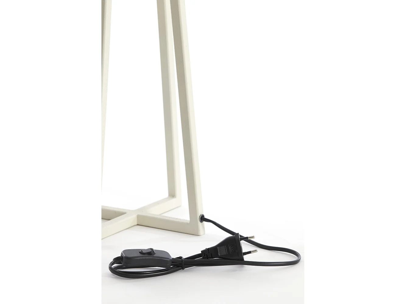 Pied de lampe MILEY - Ø21x56cm - Blanc