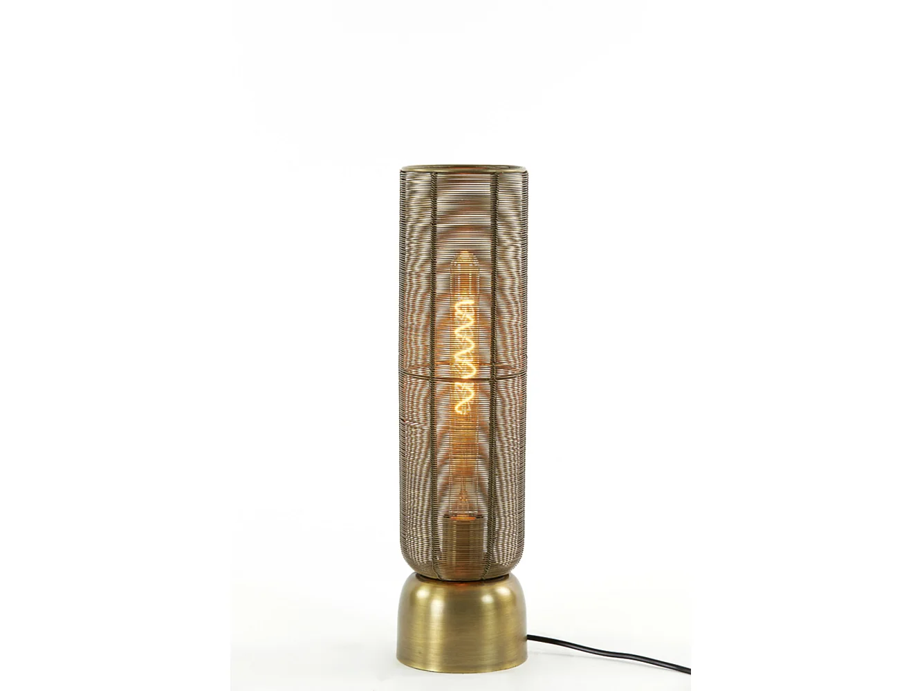 Lámpara de mesa LEZUZA - 13,5x13,5x49,5cm - Bronce