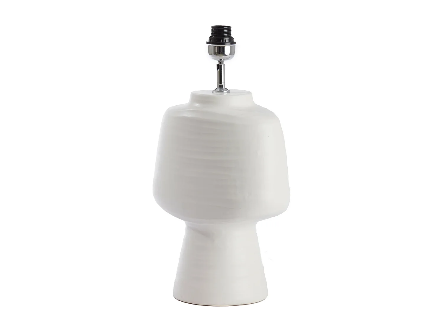 Pied de lampe GANDORO - 29,5x18,5x49cm - Blanc