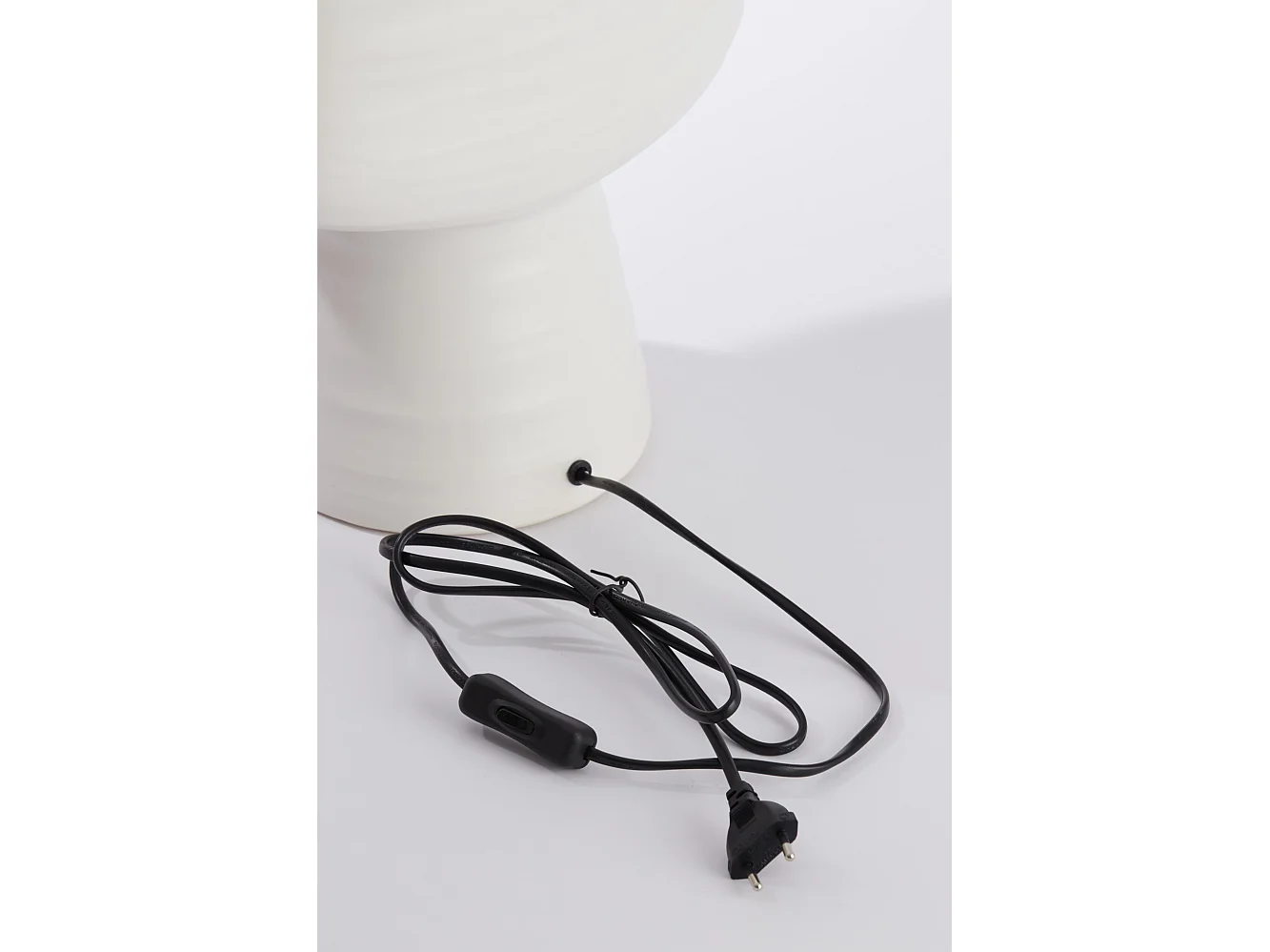 Pied de lampe GANDORO - 29,5x18,5x49cm - Blanc