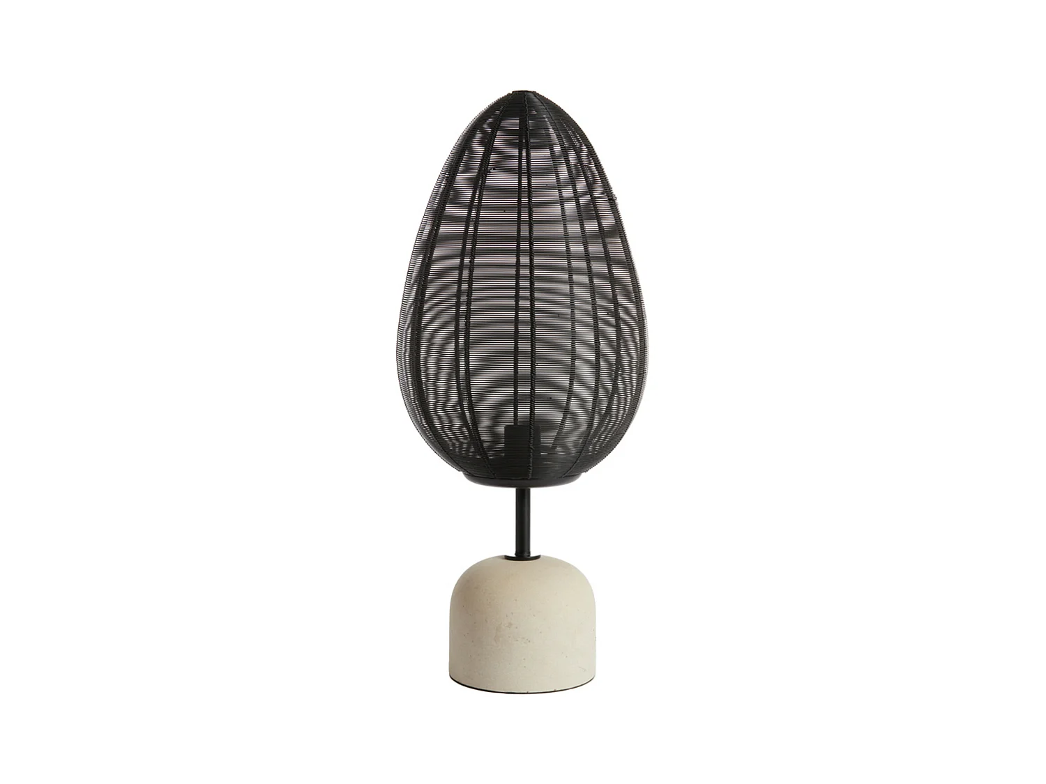 Lampe de table JOLEY - Ø26x61cm - Noir