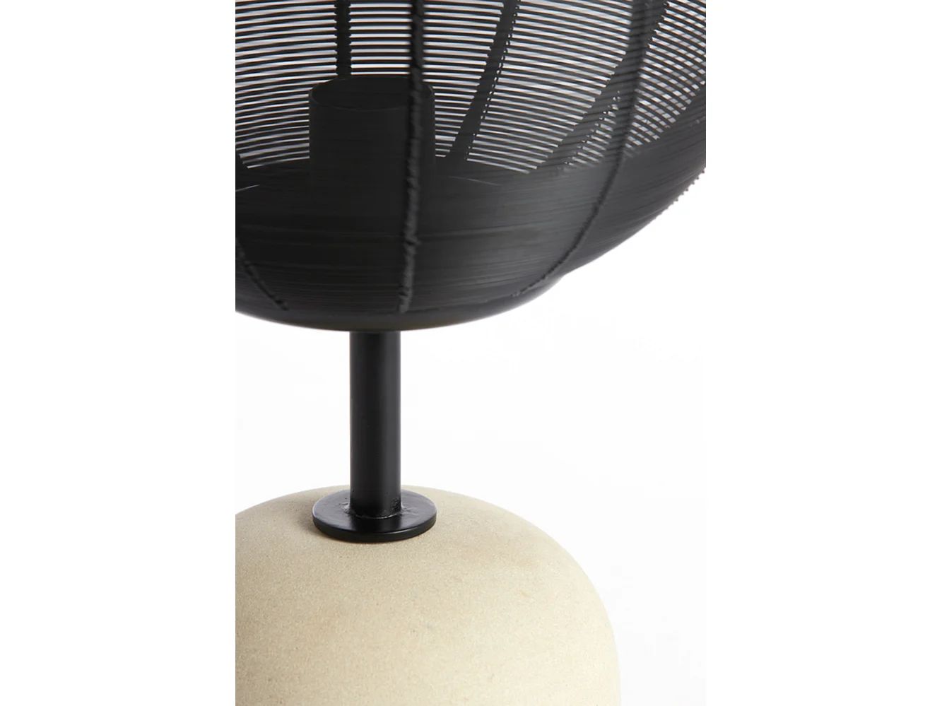 Lampe de table JOLEY - Ø26x61cm - Noir