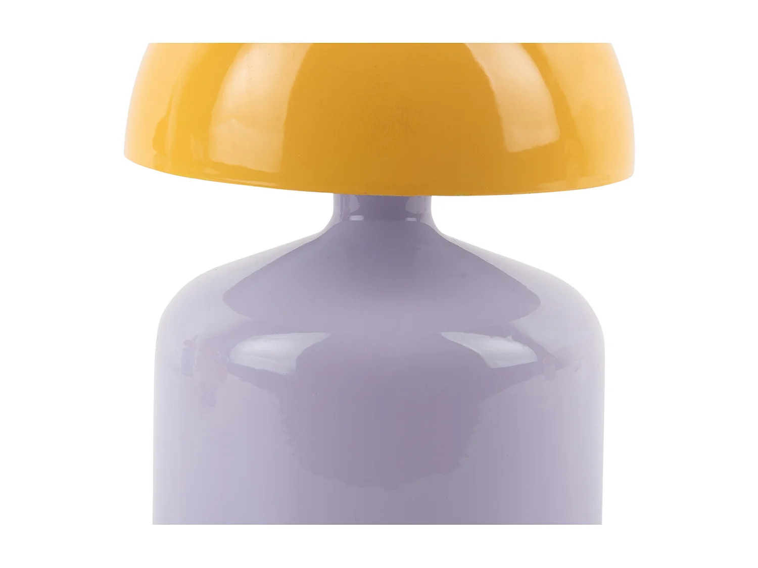 Lampe de table Funky Impetu LED - Violet doux et jaune vif