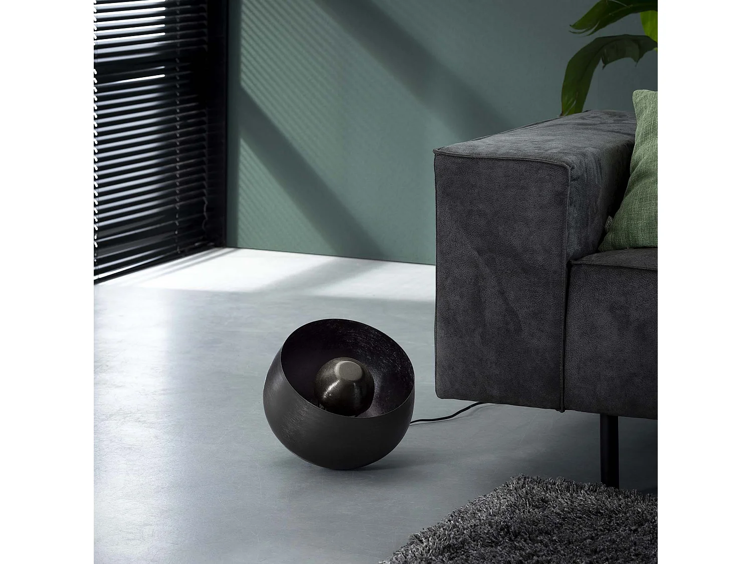 Tafellamp Basket - Ø28 - Grijs/Zwart