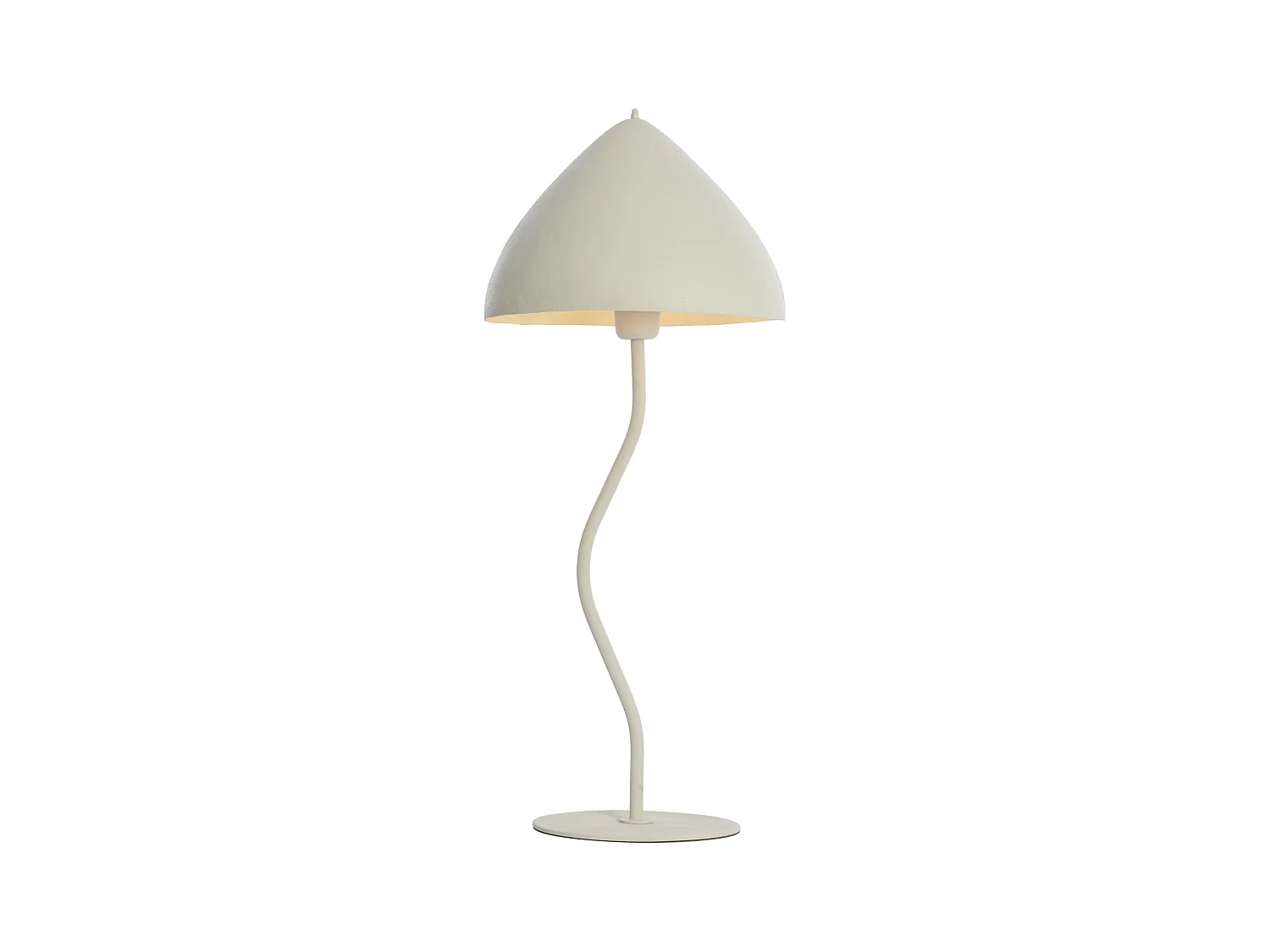 Lampe de table ELIMO - Ø25x67cm - Blanc