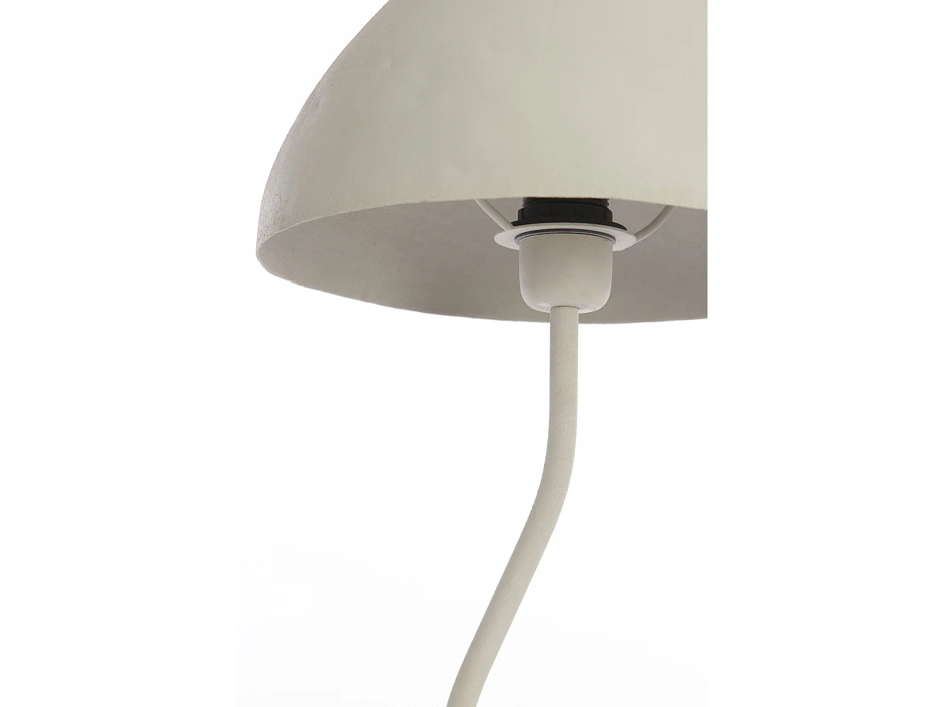 Lámpara de mesa ELIMO - Ø25x67cm - Blanco