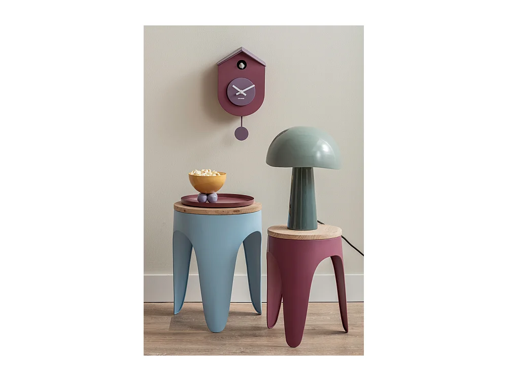 Hockerset Double Funky - Zartes Blau & Dunkles Mauve