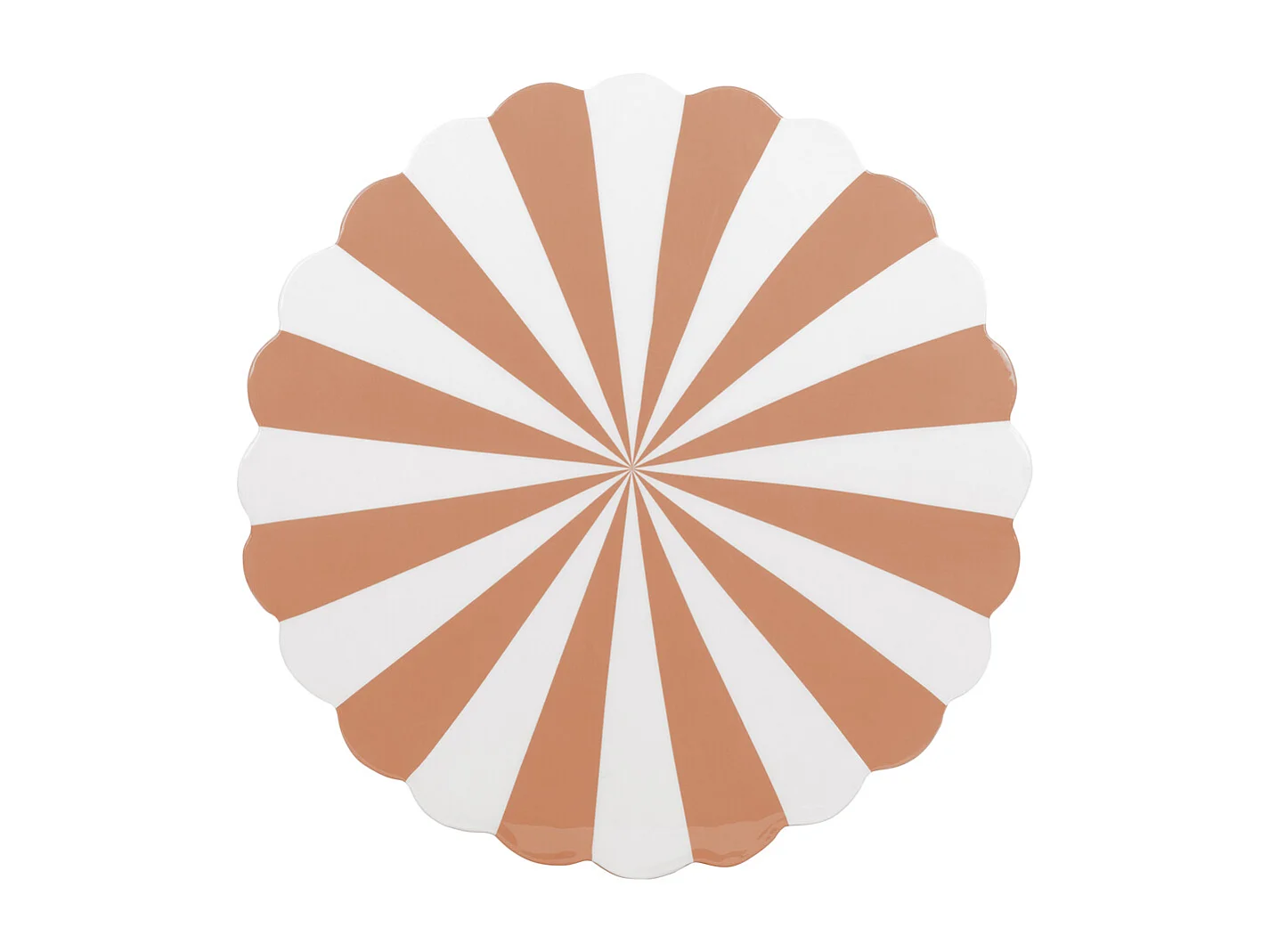 Tabouret Candy Swirl - Marron doux et blanc