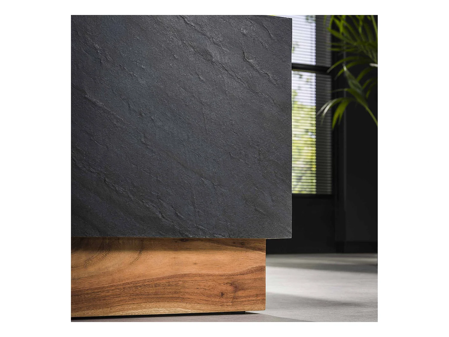 Table basse Blox Slate - Ardoise - Lot de 2