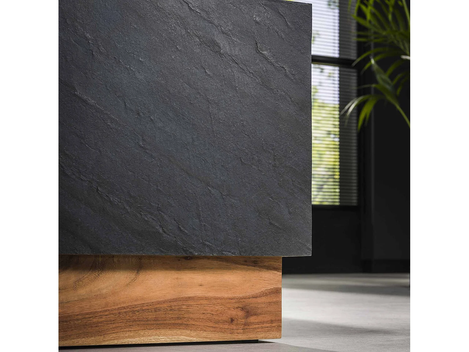 Table basse Blox Slate - Ardoise - Lot de 2