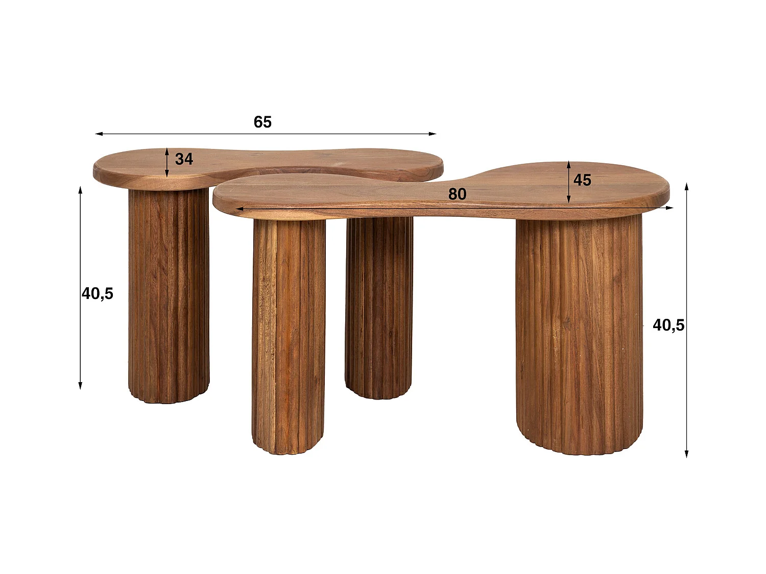 Salontafel Fuse - Set van 2