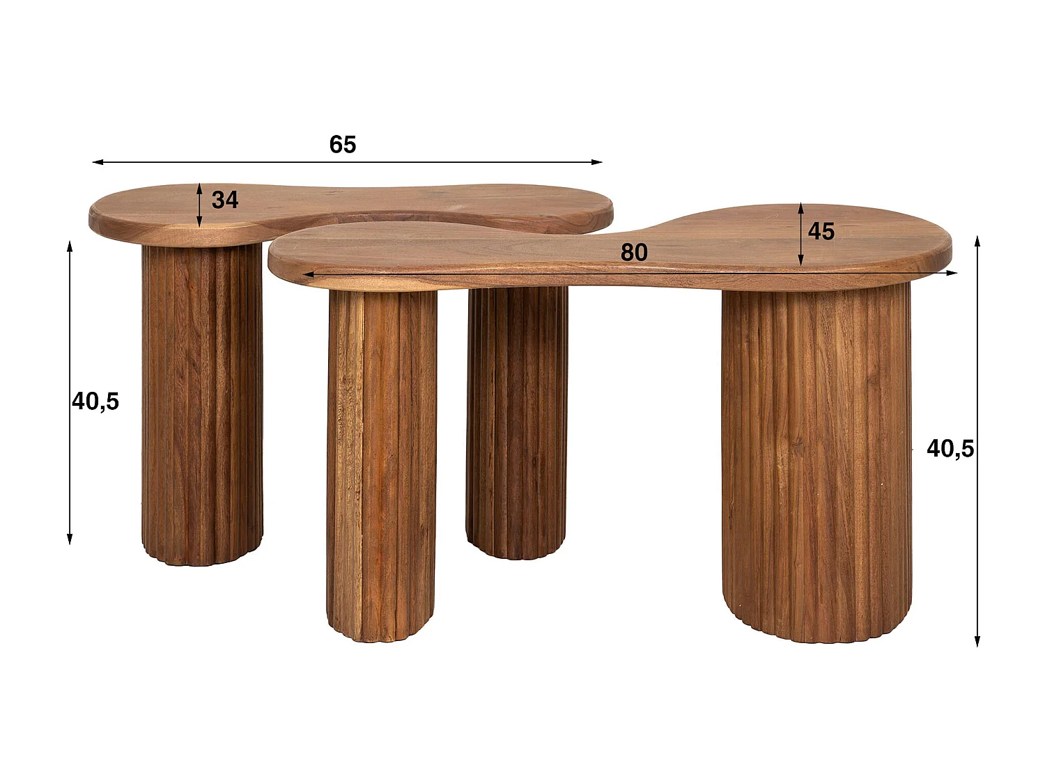 Table basse Fuse - Lot de 2