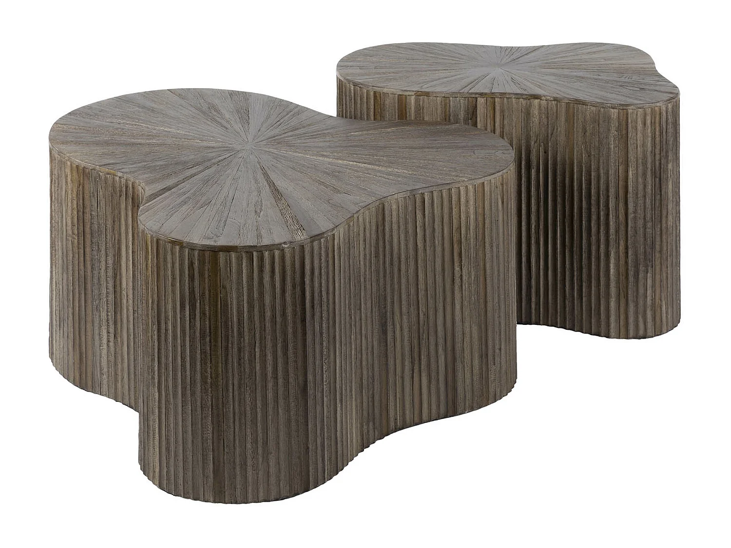 Salontafel Shamrock Maya Teak - Teak Rust Brown - Set van 2