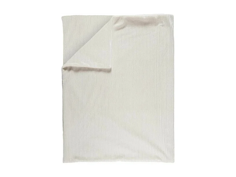 Plaid 150x200cm côtelée Flanelle, Confort Cosy et Style Intemporel - XIRIA