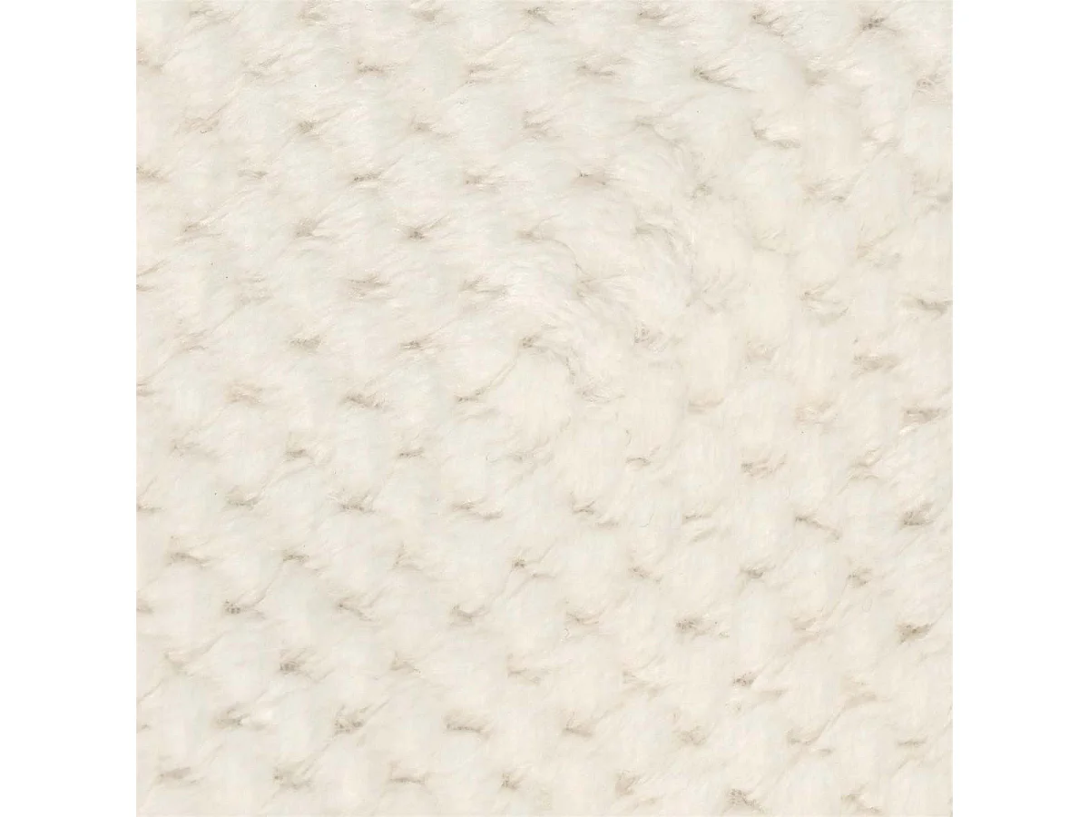 Plaid Ultra Doux 120x150cm Nid d'Abeille Crème - GAYA