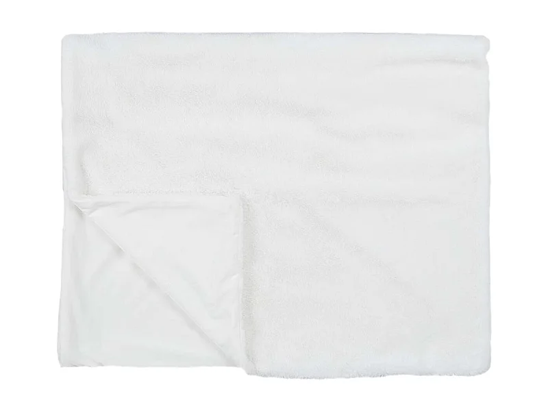 Plaid Ultra Doux 120x150cm Imitation Fourrure Blanche - FLUFFY