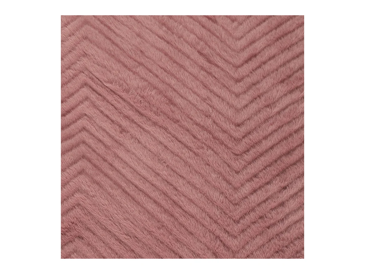 Plaid Ultra Doux 140x200cm Imitation Fourrure Texturée Rose et Sherpa - KATSU