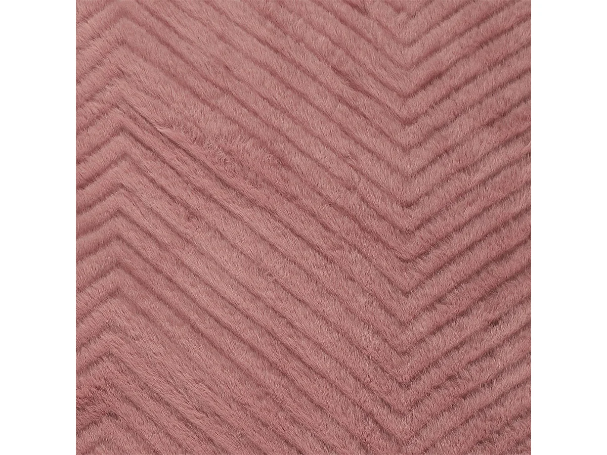 Plaid Ultra Doux 140x200cm Imitation Fourrure Texturée Rose et Sherpa - KATSU