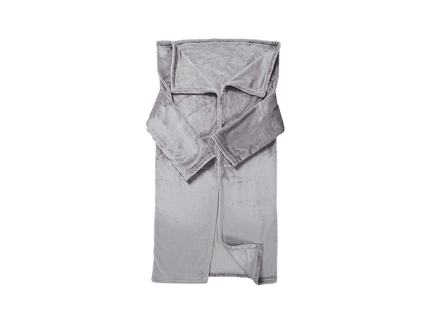 Plaid à Manches Ultra Doux pour Enfant 40x100cm Gris