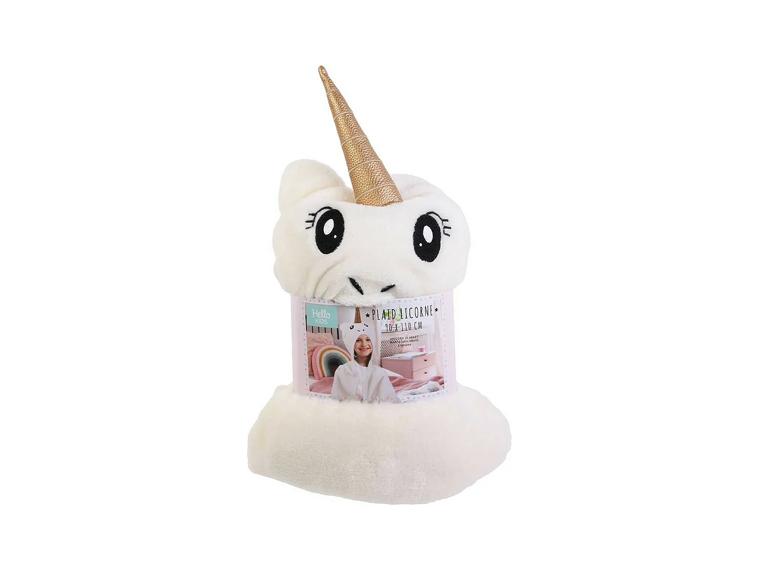 Plaid Ultra Doux Capuche Licorne - MINA