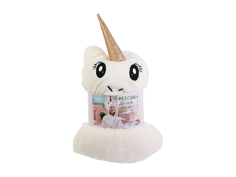 Plaid Ultra Doux Capuche Licorne - MINA