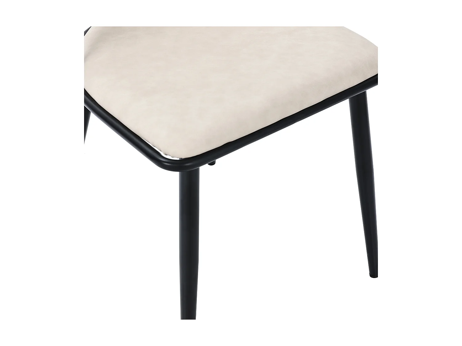 Set van 2 rotan fauteuils met PU-gevoerde zitting, zwart