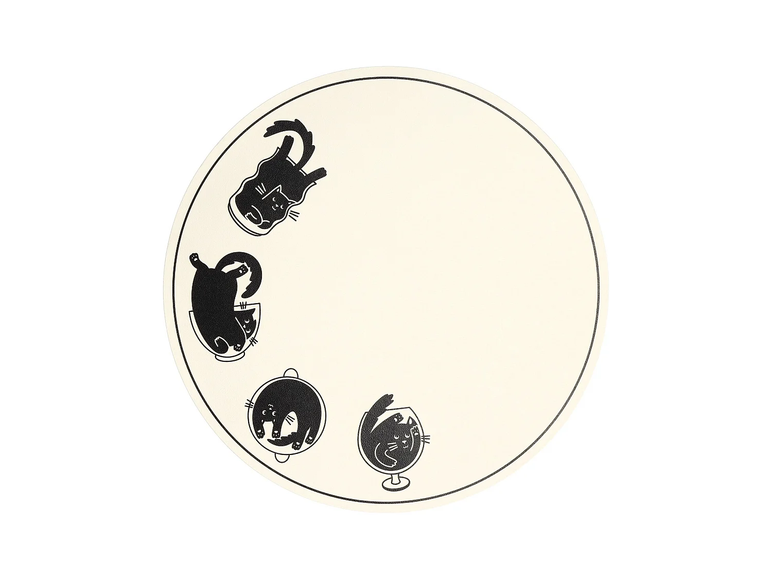 Set de table Sirin Blanc 38 cm en PVC