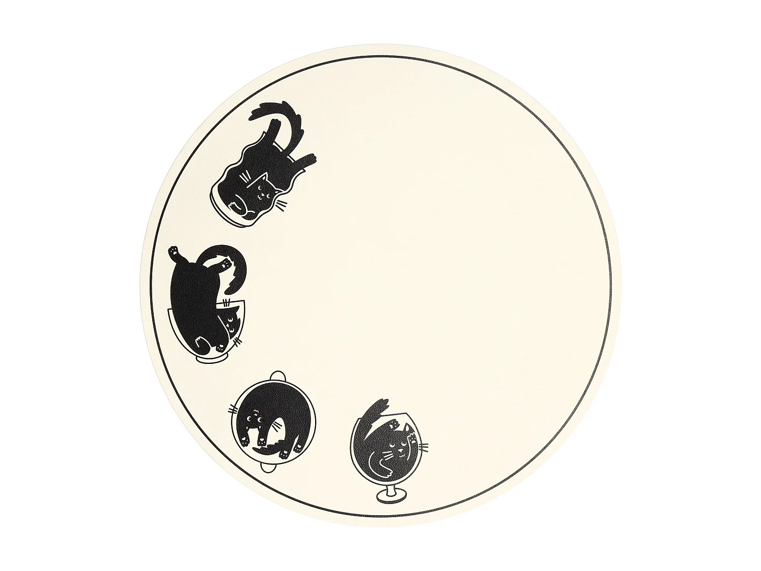 Set de table Sirin Blanc 38 cm en PVC