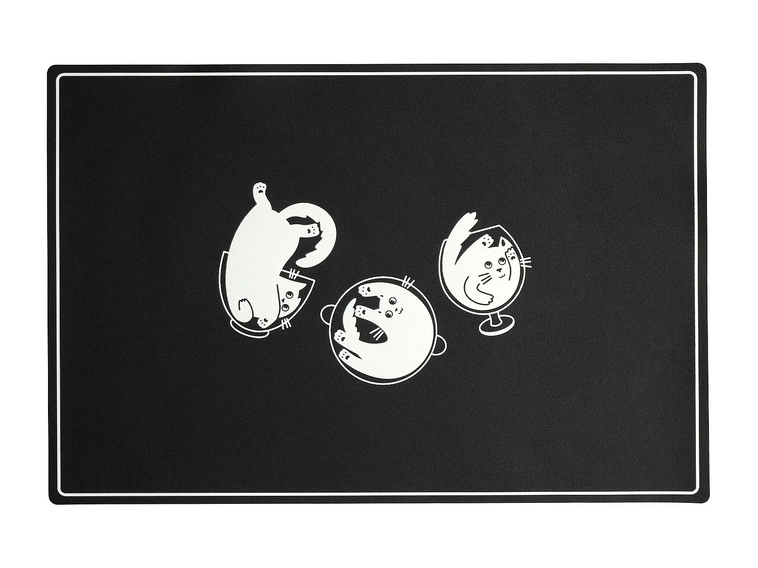 Set de table Sirino Noir PVC 45 x 30