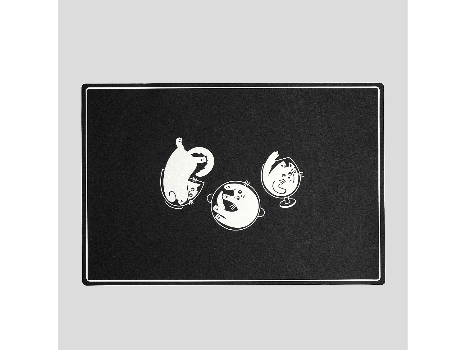 Set de table Sirino Noir PVC 45 x 30