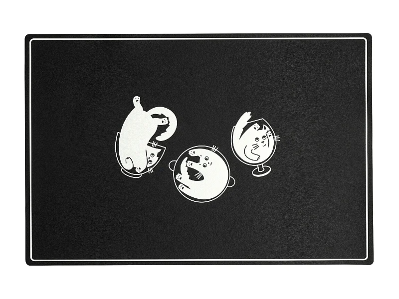 Set de table Sirino Noir PVC 45 x 30