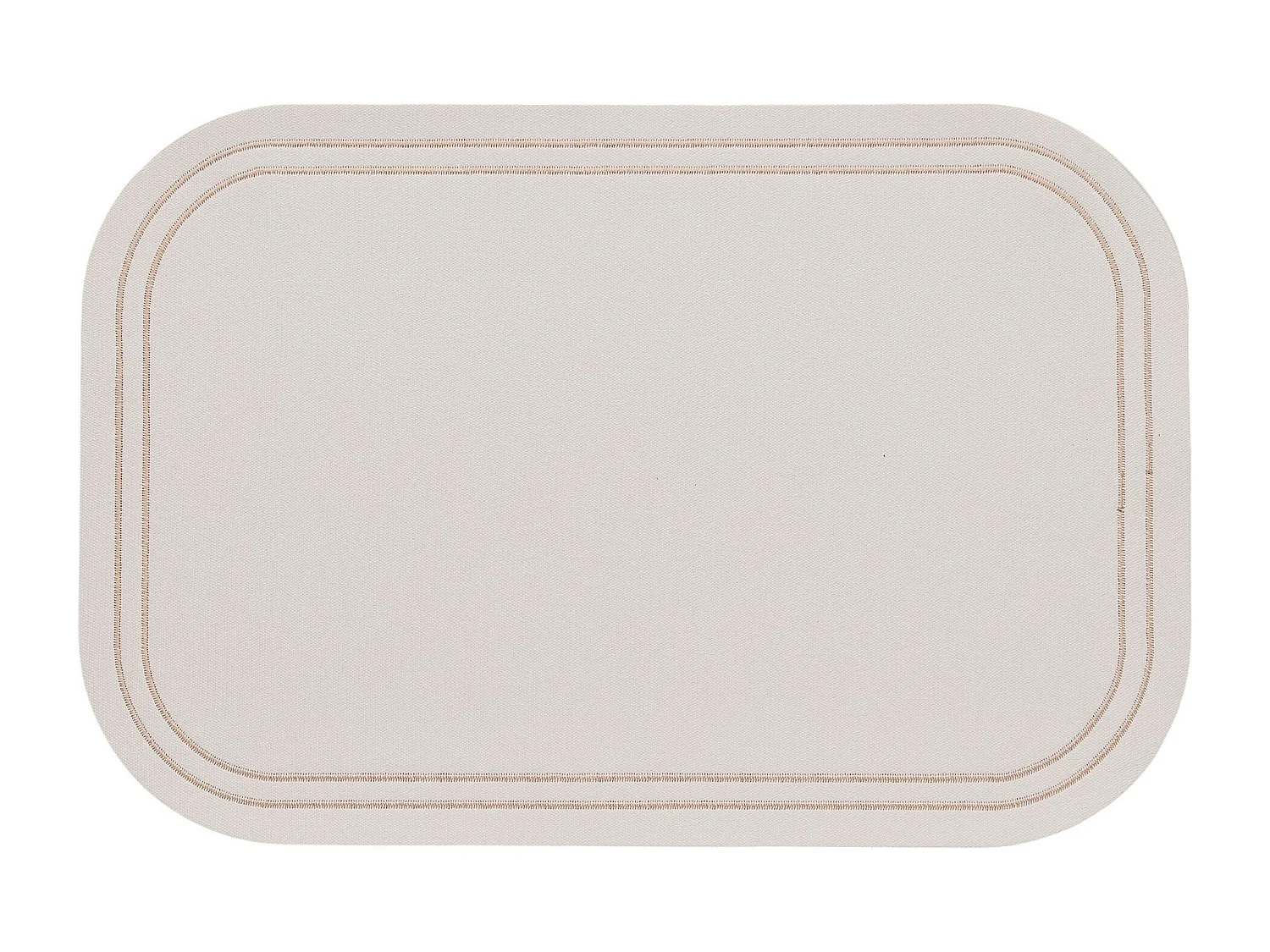 Ritera Dekoratives PVC Tischset 45x30 cm, Weiß