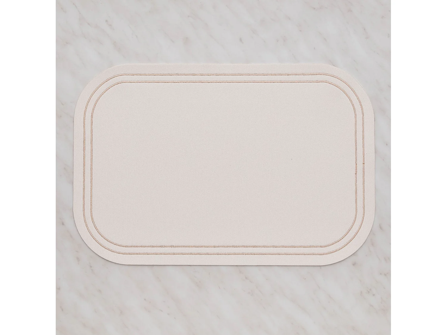 Ritera Dekoratives PVC Tischset 45x30 cm, Weiß