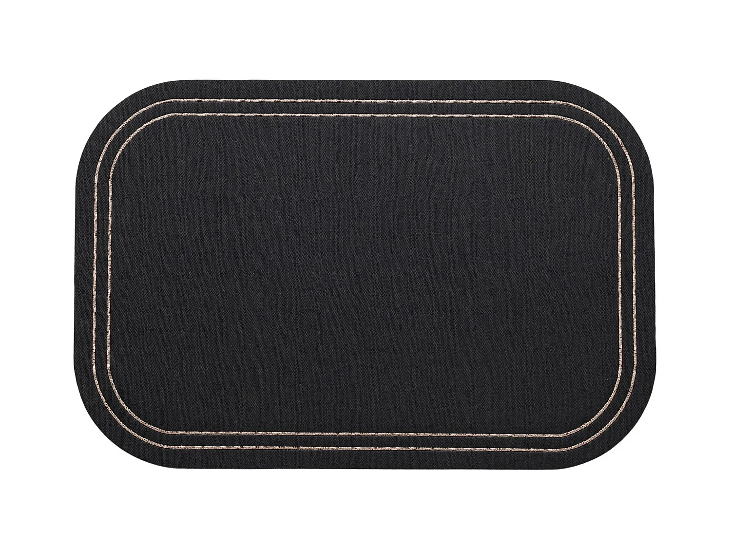 Set de Table Ritera Décoratif Noir Moyen PVC 45 x 30