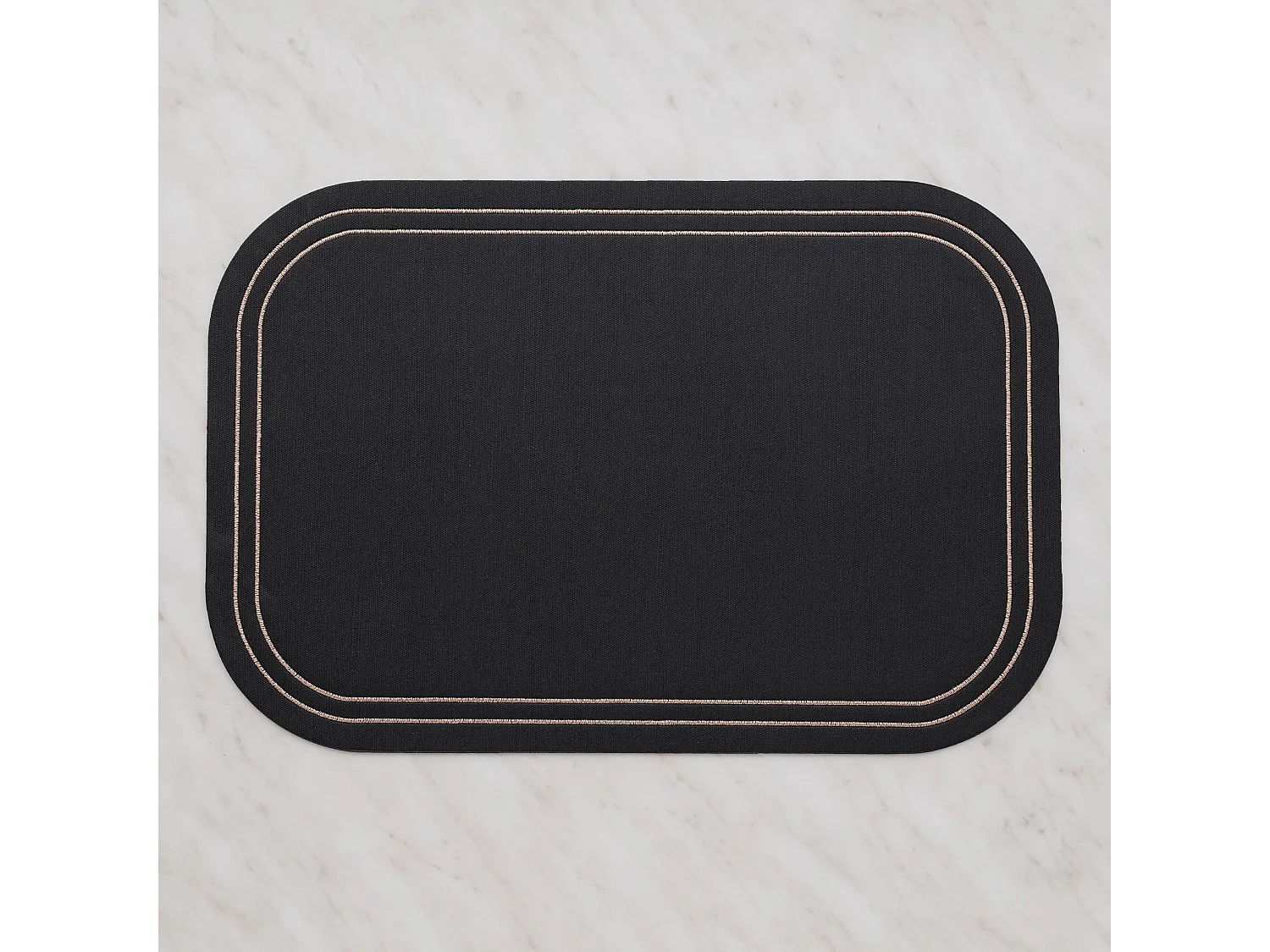 Set de Table Ritera Décoratif Noir Moyen PVC 45 x 30