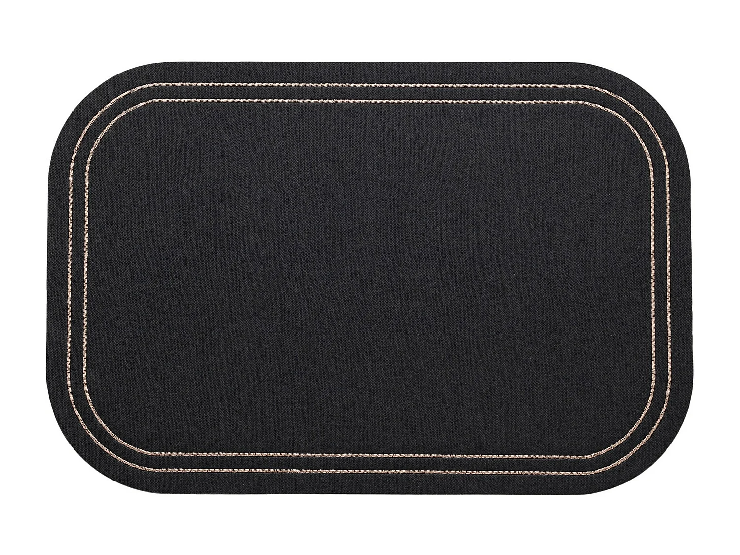 Set de Table Ritera Décoratif Noir Moyen PVC 45 x 30