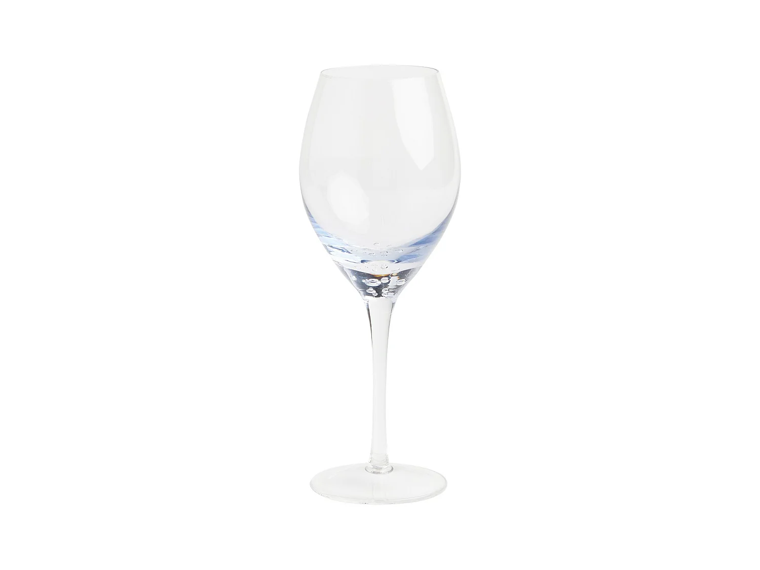 Martina Elegantes Hellblaues Weinglas aus Glas
