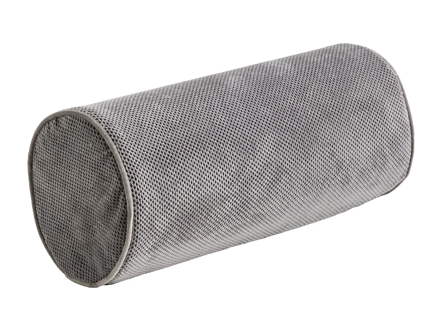 Deko-Rollenkissen Kord mittelgrau 20 x 45 cm