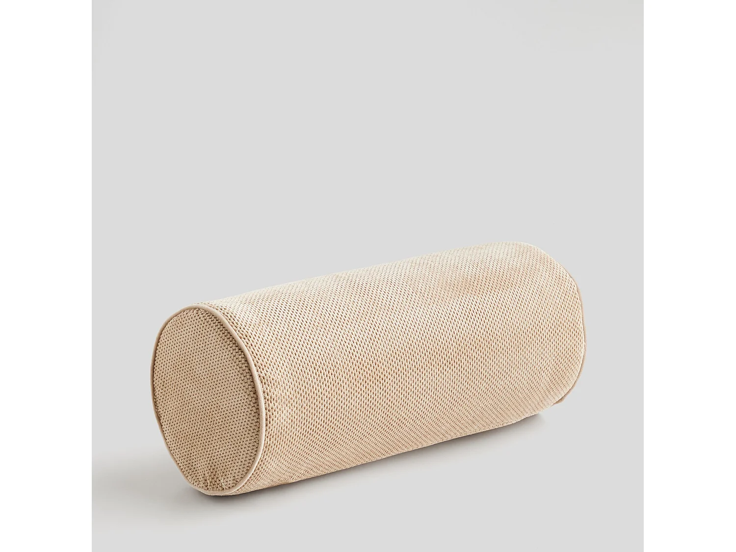 Deko-Rollenkissen Kord mittleres Beige 20 x 45