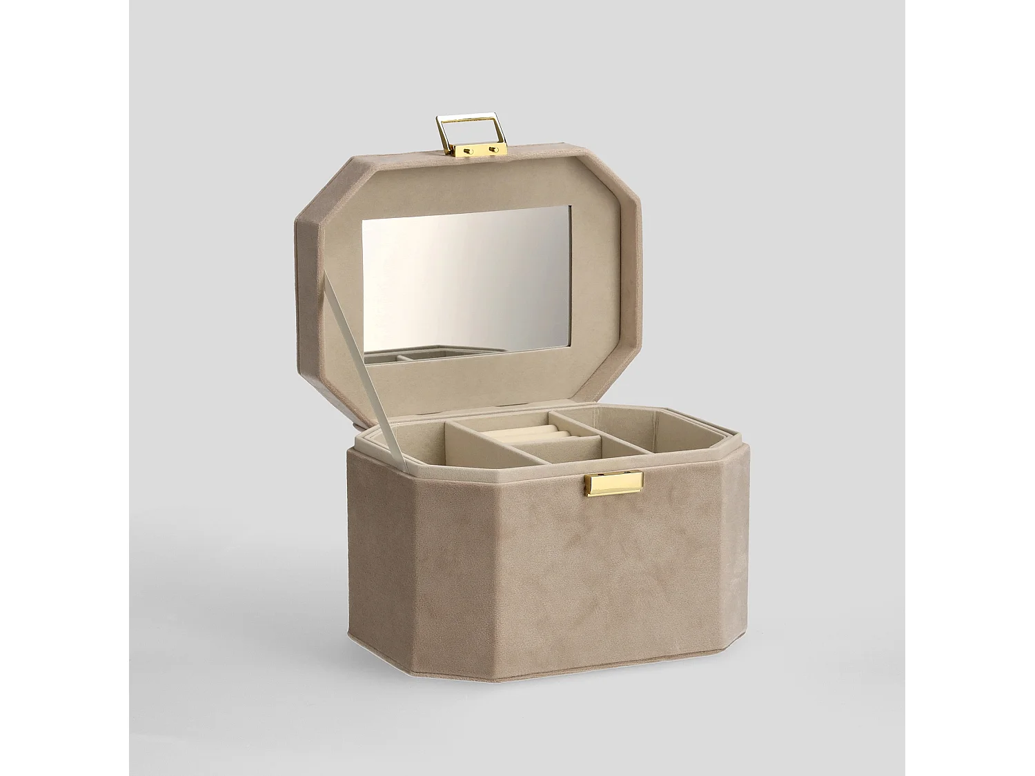 Schmuckkästchen Gifftino mittleres Beige 16.5 x 19.5 x 15
