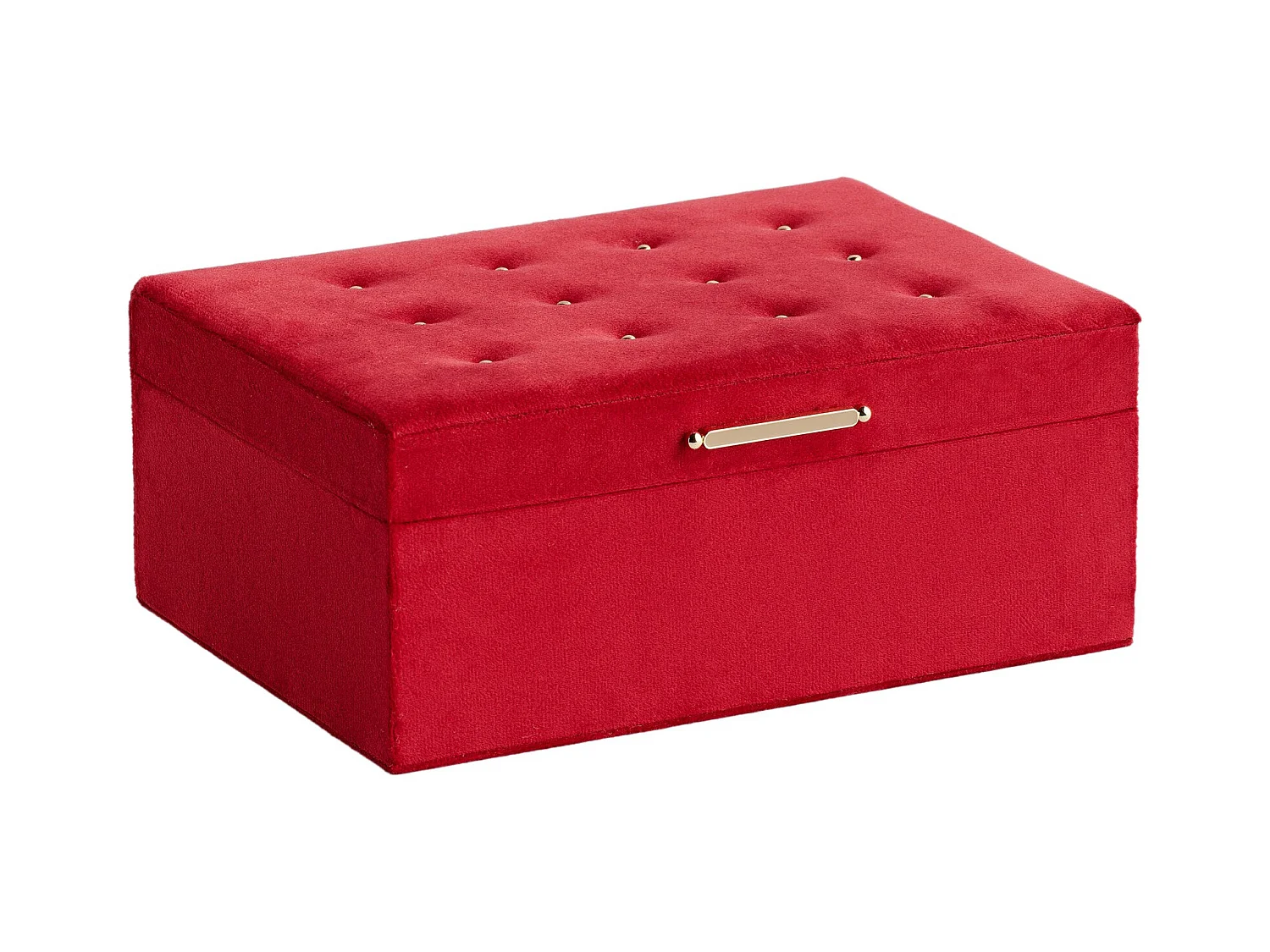 Boîte À Bijoux Nappo Rouge Foncé 11 x 18 x 24.5