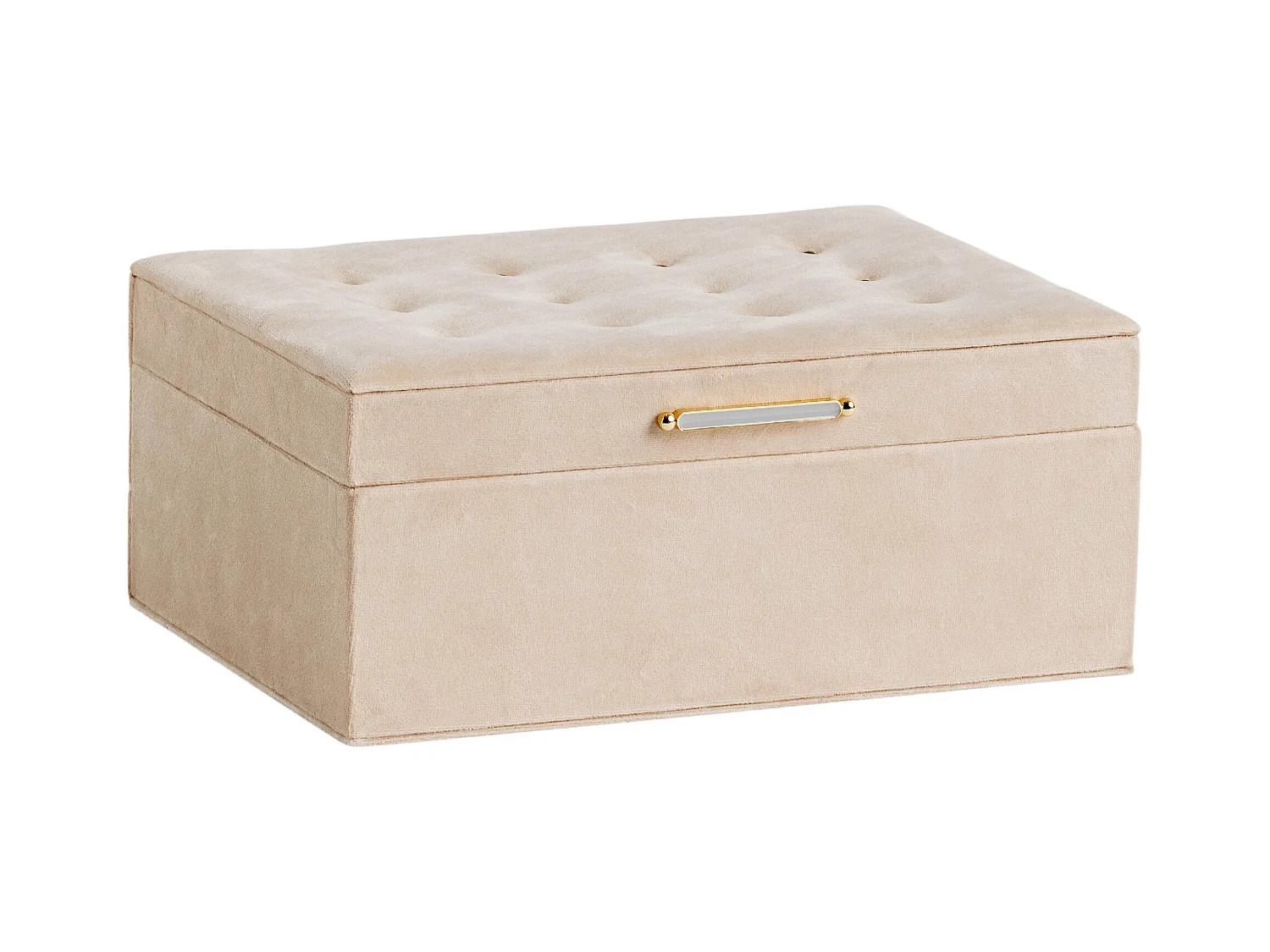 Boîte À Bijoux Nappo Beige Moyen 11 x 17.5 x 24.5