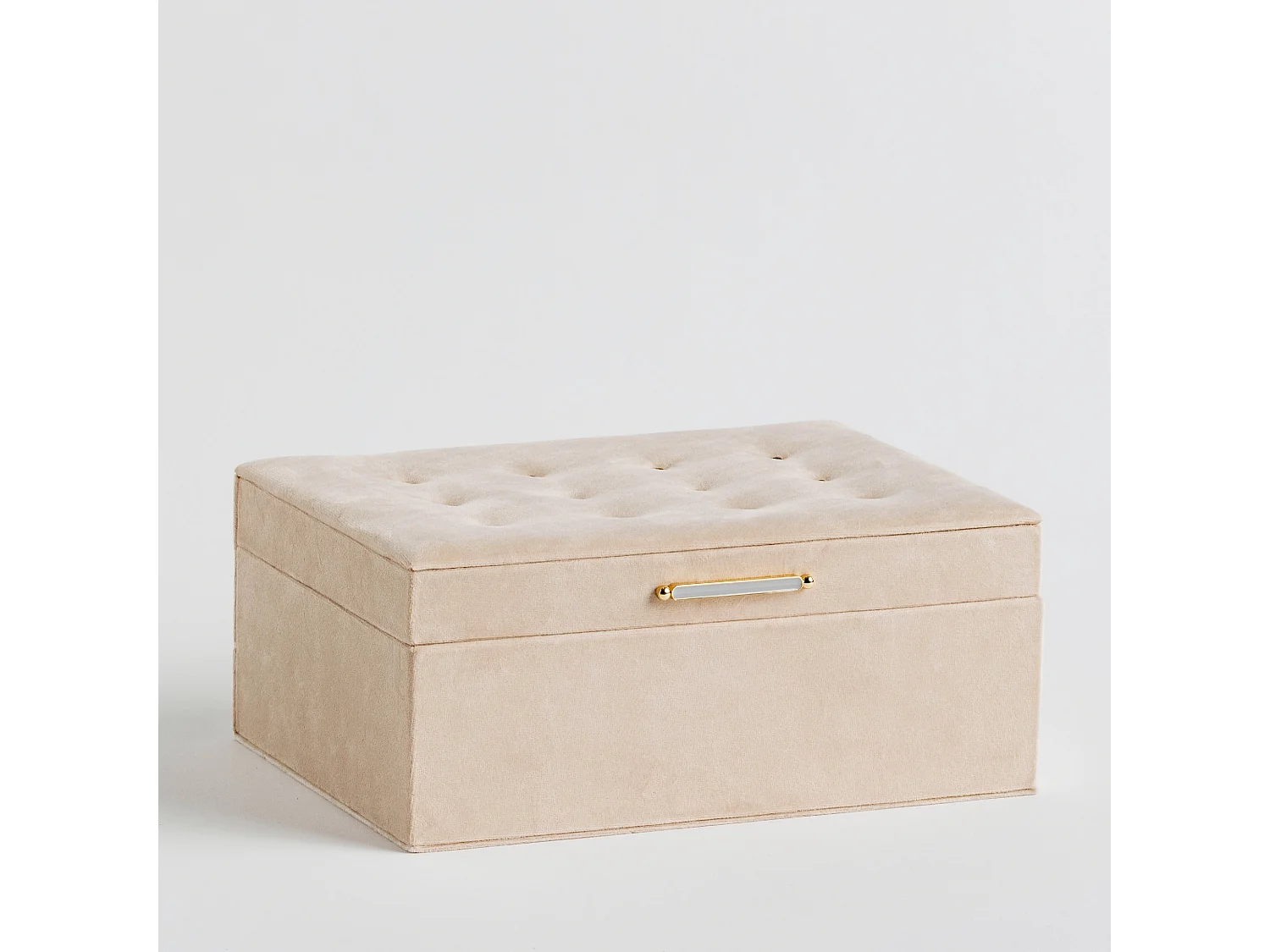 Boîte À Bijoux Nappo Beige Moyen 11 x 17.5 x 24.5