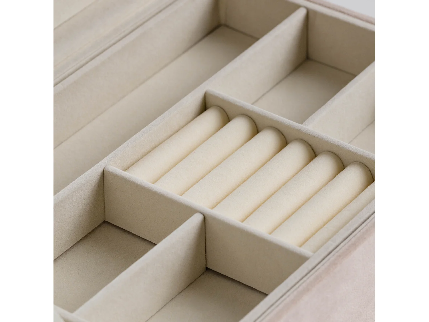 Boîte À Bijoux Nappo Beige Moyen 11 x 17.5 x 24.5