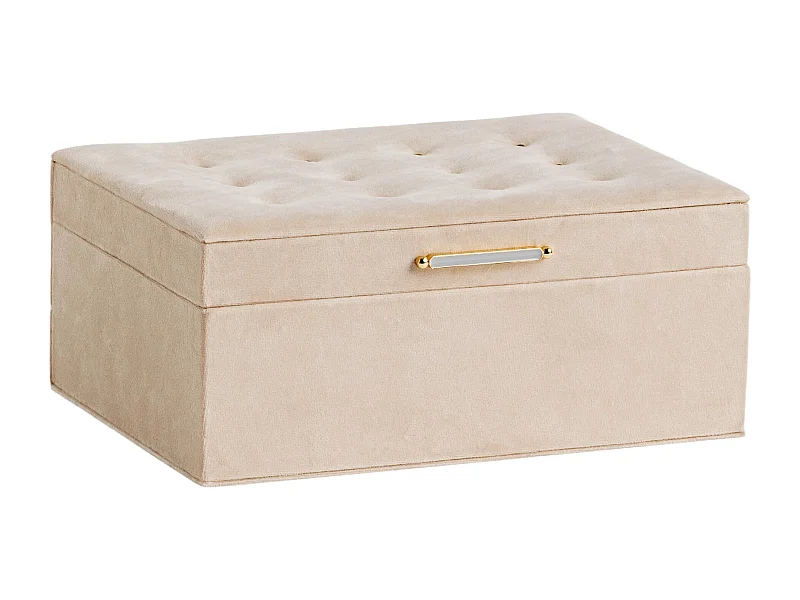 Boîte À Bijoux Nappo Beige Moyen 11 x 17.5 x 24.5