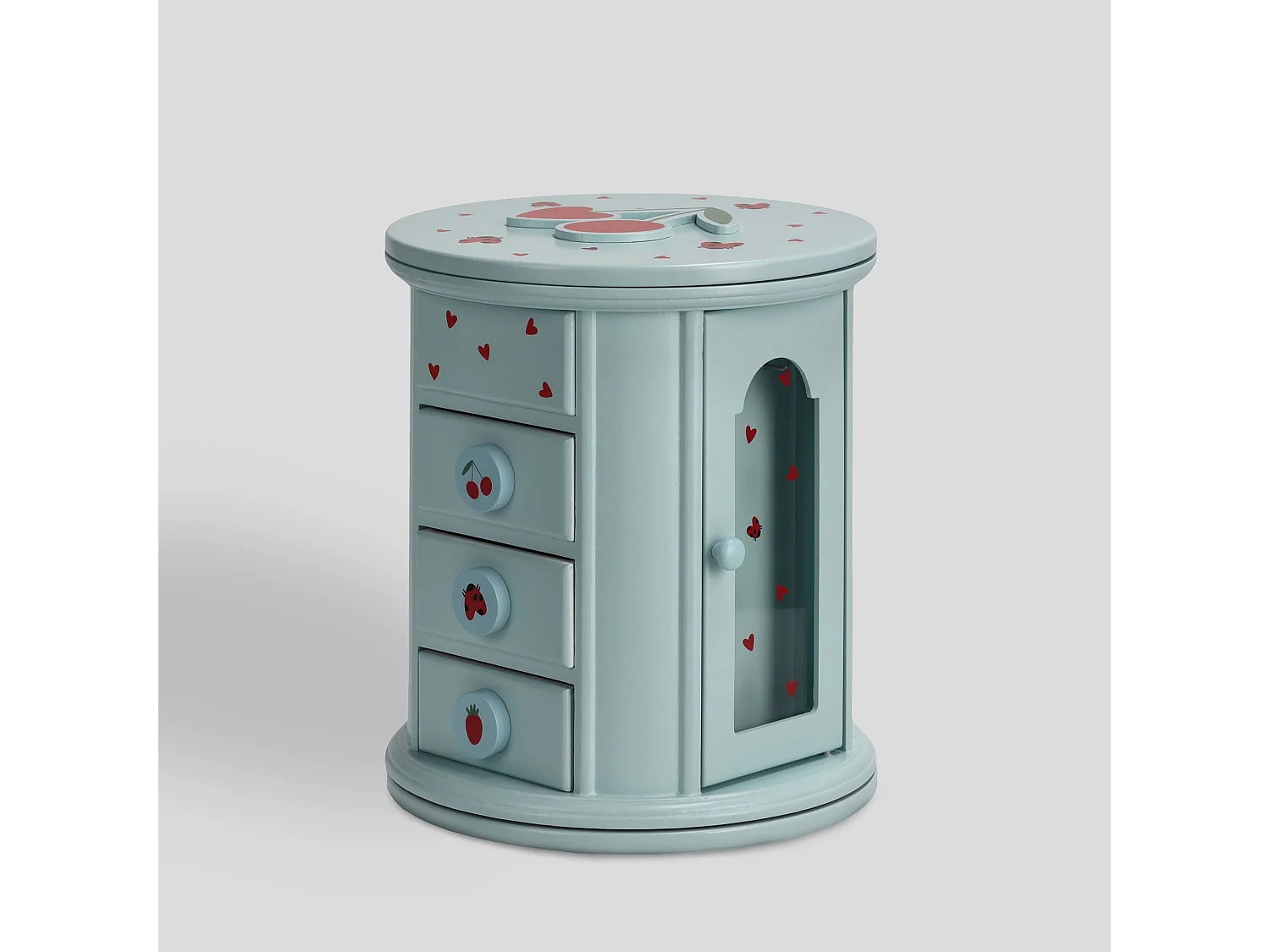 Boîte À Bijoux Frutti Bleu Clair 21 x 18 x 18