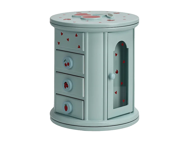 Boîte À Bijoux Frutti Bleu Clair 21 x 18 x 18